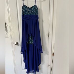 Juniors Hailey Logan High Low Sequin Dress